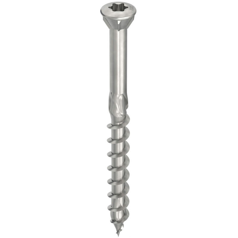 Heco - Topix-plus Schraube Für Fliegengitter - Ø3, 5x60mm - Senkkopf Mit Fräsrippen - Teilgewinde - T10 - Packung Mit 200 Stück - 61655