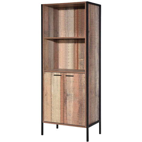 Hector Bookcase-Display Cabinet - Brown