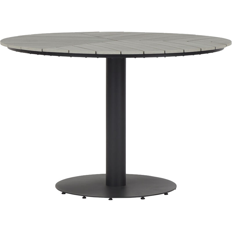 Hector Table de jardin, Ø110 cm, gris.
