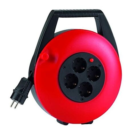 HEDI KBR15T LOT DE 6 BOÎTES DE RANGEMENT POUR CBLES ROUGE 15 M