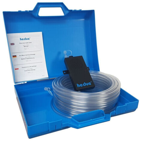 Hedue – Niveau à bulle 20 m – Tuyau flexible 8 mm avec précision ±1 mm/m – Signal acoustique pour mesures précises
