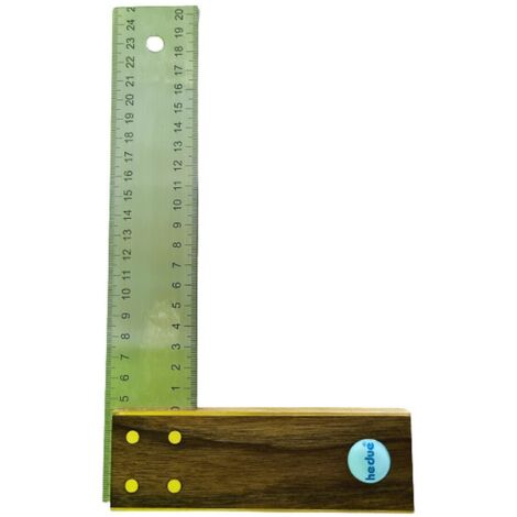 Hedue Tischlerwinkel Nussbaum 250 mm Edelstahlblatt 45 mm A025 Winkel