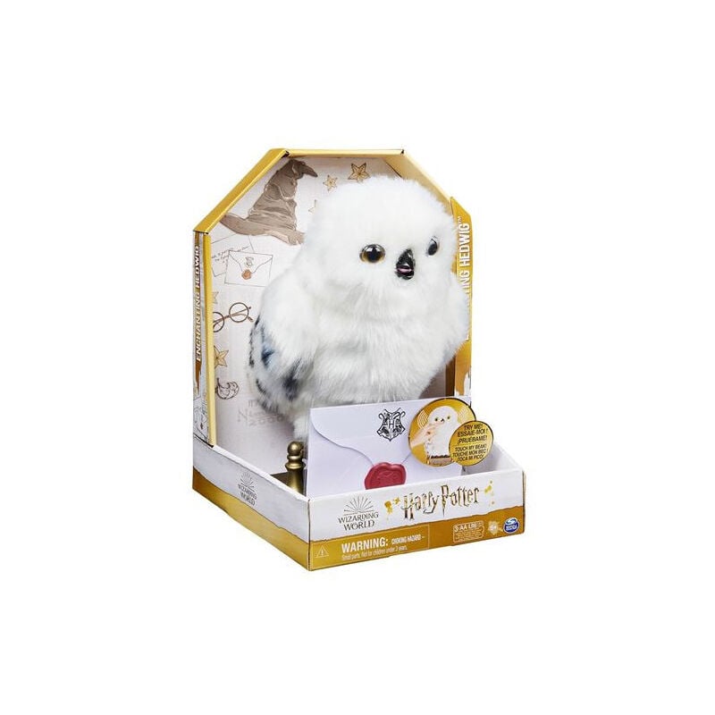Spinmaster - Peluche interactive Harry Potter Wizarding World Hedwige enchantée
