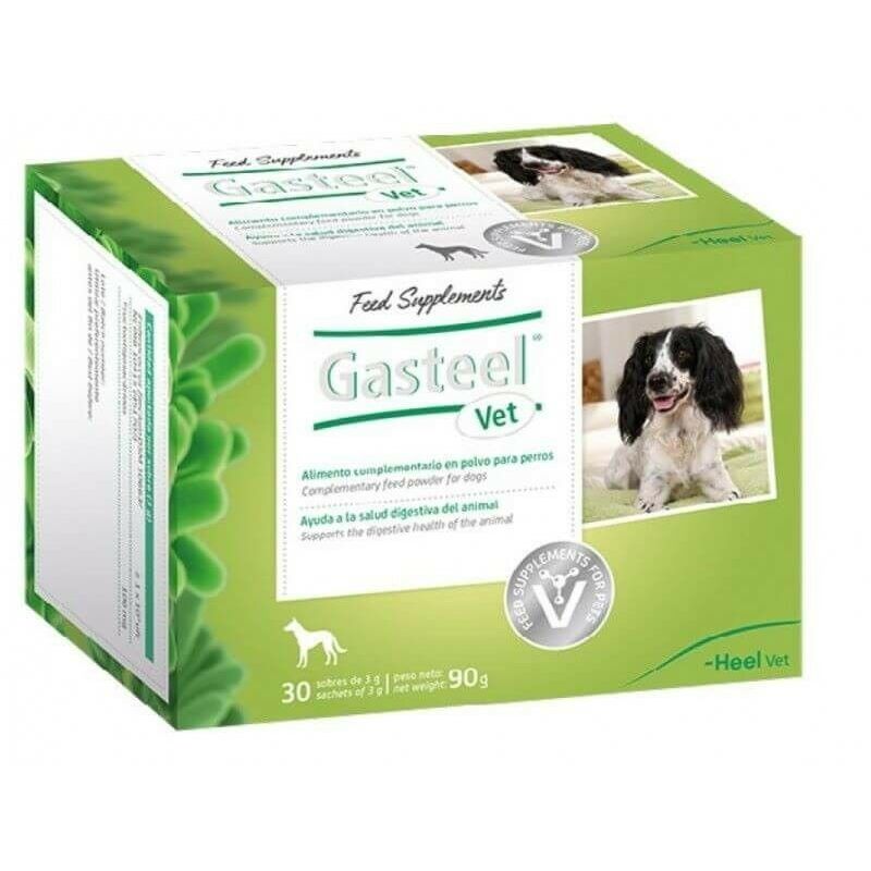 

ayuda digestiva GASTEEL para perros en polvo 30 sobres de 3 gr.