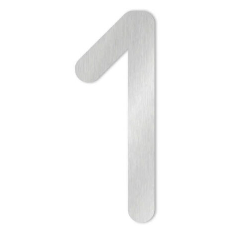 Heibi 1x MAX Hausnummer/Buchstabe zur Wahl Edelstahl 10/16 cm 0 1 2 3 4 5 6 7 8 9 a b c d / Ziffer 1
