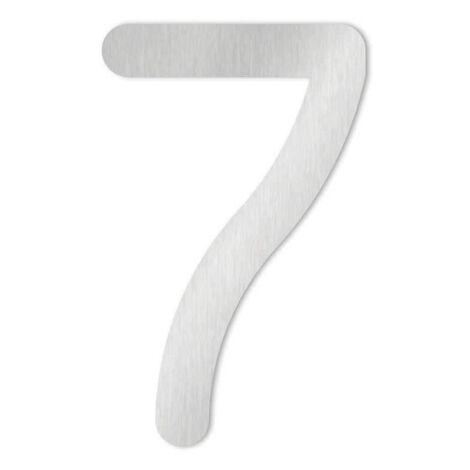 Heibi 1x MAX Hausnummer/Buchstabe zur Wahl Edelstahl 10/16 cm 0 1 2 3 4 5 6 7 8 9 a b c d / Ziffer 7