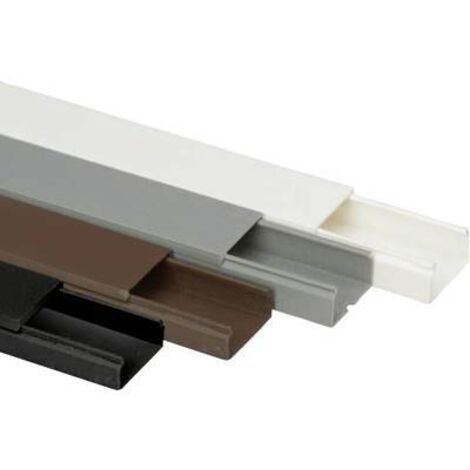 Heidemann 09957 Goulotte électrique anthracite 2000x30x15 mm