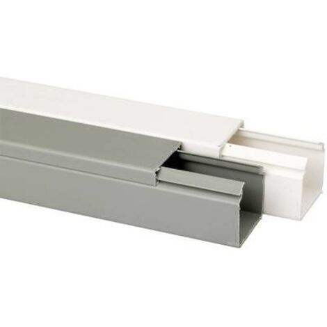 Heidemann 09972 conduit de câble blanc pur 2000x40x40 mm