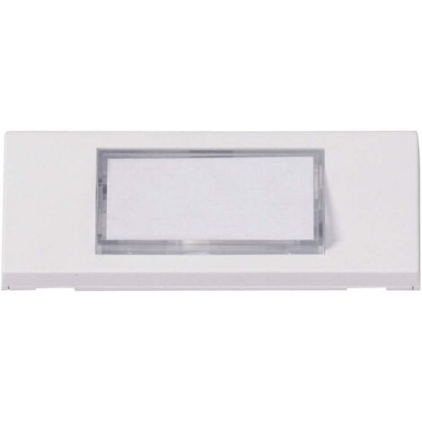 Heidemann 70049 Plaque de sonnette avec porte-nom simple blanc 24 V/1 A X53999