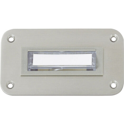 Heidemann 70142 Klingelplatte mit Namensschild 1fach Edelstahl 24 V/1 A