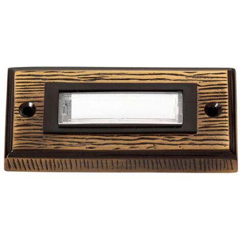 Heidemann 70301 Klingelplatte mit Namensschild 1fach Bronze 24 V/1 A