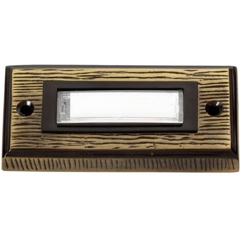 Heidemann 70301 Pulsantiera per campanello con targhetta 1 parte Bronzo 24 V/1 A