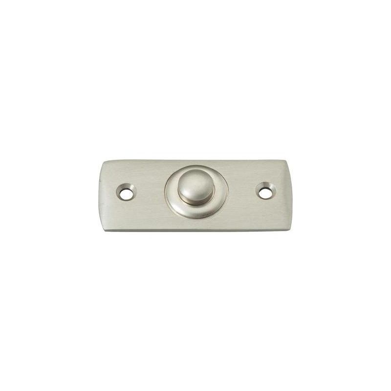 70409 Bouton de sonnette simple nickelé 24 V/1 a - Heidemann
