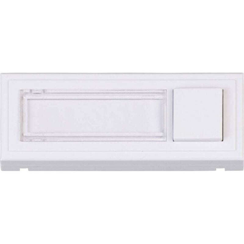 Heidemann - plaque de sonnette 1 prise 70519 blanc pur 24 V/1 a
