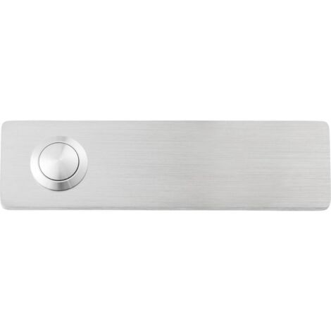 Heidemann 70546 Bouton de sonnette acier inoxydable