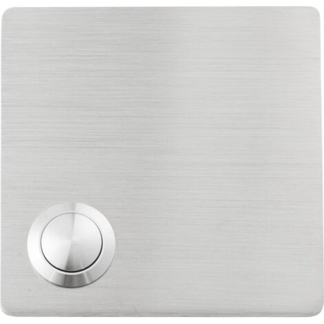 Heidemann 70548 Bouton de sonnette simple acier inoxydable 48 V AC/2 A