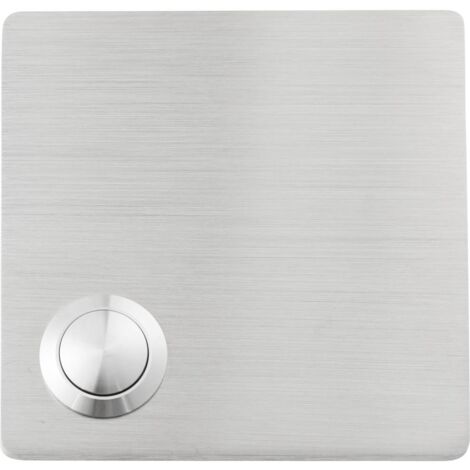 Heidemann 70548 Bouton de sonnette simple acier inoxydable 48 V AC/2 A - acier inoxydable