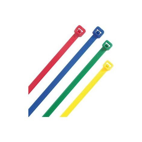 HEIDEMANN Kabelbinder farbig sort. 300x4,8mm.100 St.Heideman