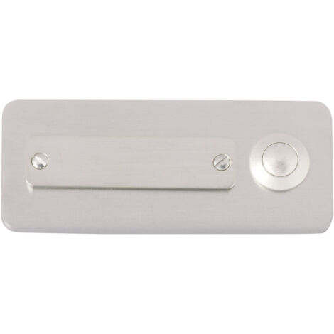 Heidemann Klingelplatte Berlin V4a Edelstahl 45x108x4mm verdeckte Befestigung