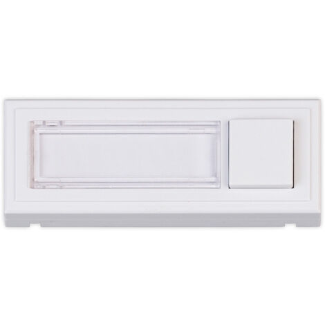 Heidemann Klingelplatte Clipfix Kunststoff mit Namensschild 35x96x16mm
