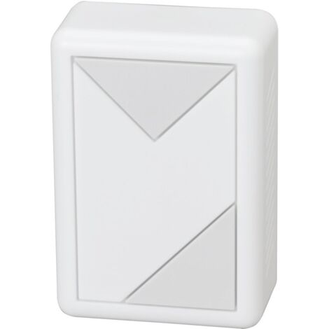 Heidemann Zweiklang-Gong Prisma grauweiß 118x80x38mm Klingeltransformator 82 dB