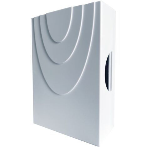 Heidemann Zweiklang-Gong Solo reinweiß 119x80x38mm 82 dB Klingeltransformator