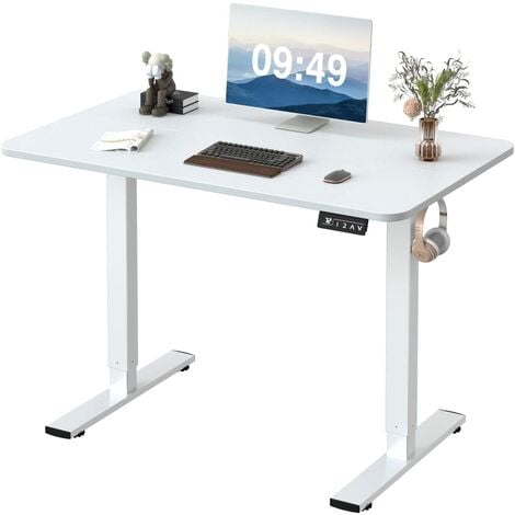 Height-adjustable Standing Desk with Electric Motor, Computer Desk, Intelligent Memory Height,Collision Protection,