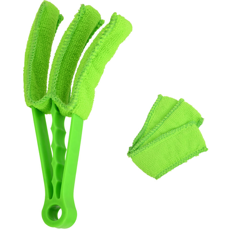 Heilmetz - jamais utilise] brosse de nettoyage brosse microfibre lavable à la main, plumeau pour stores, climatisation, radiateurs de salle de bains,