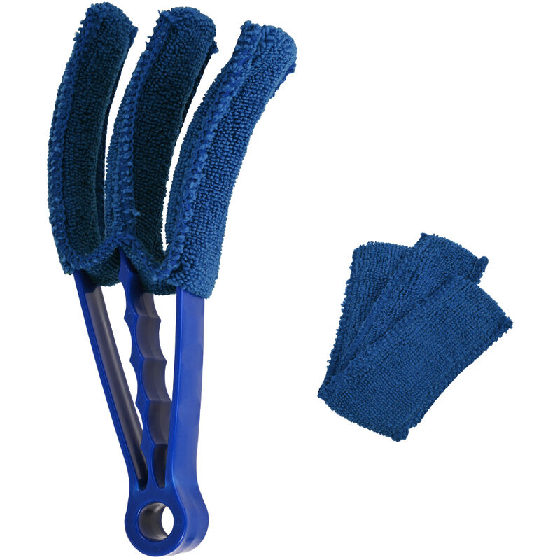 Heilmetz - jamais utilise] brosse de nettoyage brosse microfibre lavable à la main, plumeau pour stores, climatisation, radiateur de salle de bain,