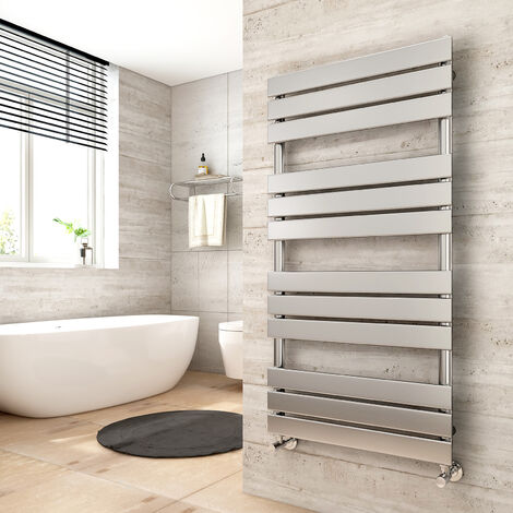 Heilmetz Flat Panel Heated Towel Rail Chrome - 1200 × 600mm