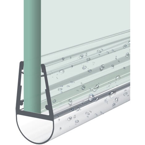 Heilmetz Guarnizione Box Doccia L:60cm per vetro da 4-6 mm, Guarnizioni per evitare l'acqua, Tagliabile-Type.1