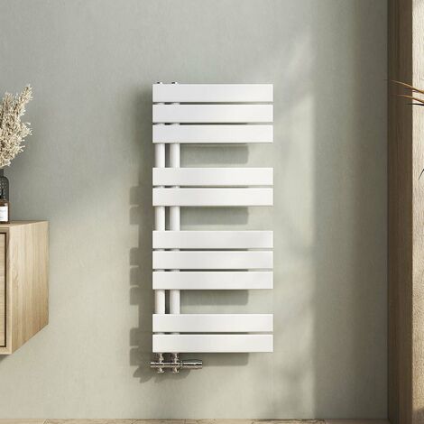Heilmetz Handtuchheizkörper Weiß Badheizkorper 400x899mm Flach Design Handtuchwarmwasser Seitenanschluss