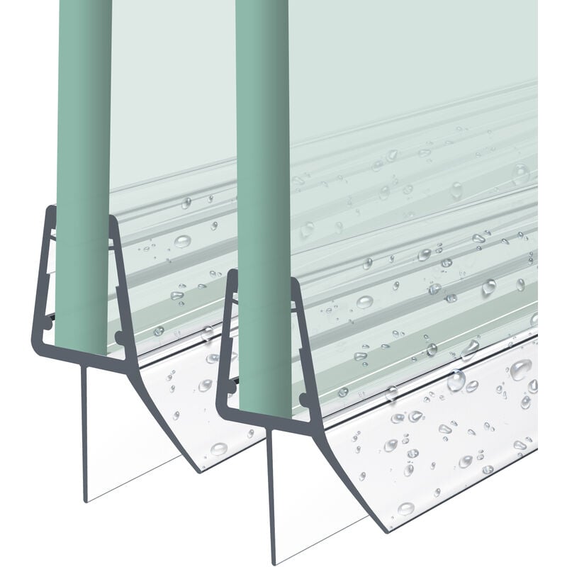 Heilmetz joint de douche 80cm joint de remplacement porte de douche pour verre épaisseur 7-8mm joint de porte de douche déflecteur d'eau ou joint de