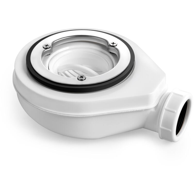Heilmetz - kit d'évacuation pour receveur de douche 90mm avec arrêt d'odeur et crépine, kit d'évacuation pour receveur de douche