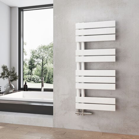 Heilmetz Radiador de Baño Blanco Secatoallas Calentador 400 x 899 mm Radiador de Baño Calentador de Toallas