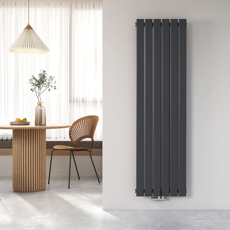 Heilmetz - Radiateur eau chaude en acier Design Vertical Radiateur chauffage central anthracite 160x46cm