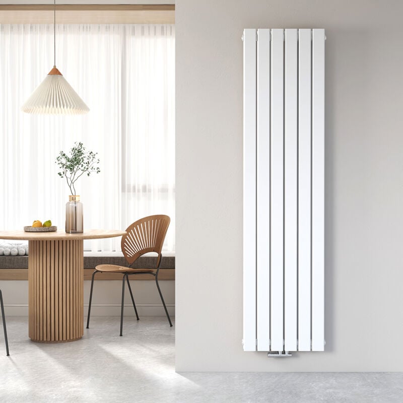 Radiateur eau chaude en acier Design Vertical Radiateur chauffage central blanc 180x46cm - Heilmetz