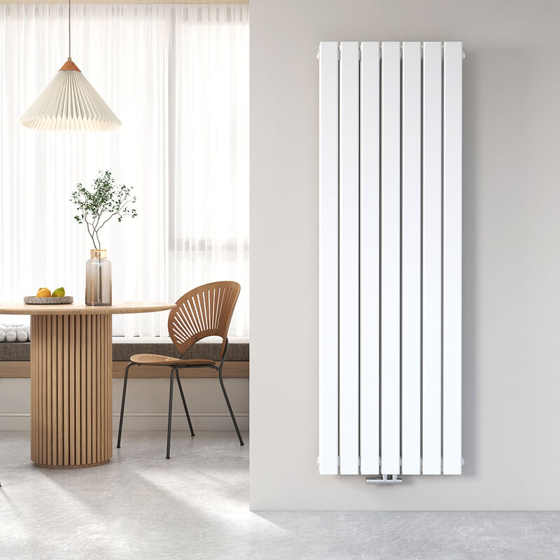 Radiateur eau chaude en acier Design Vertical Radiateur chauffage central blanc 160x54cm - Heilmetz