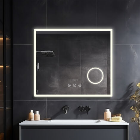 Specchio rettangolare ANNA luce led perimetrale - : Un bagno