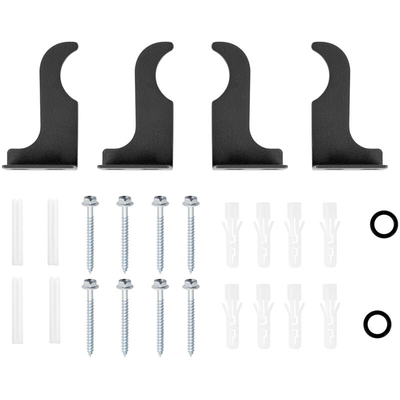 Support pour radiateurs Support mural universel pour radiateurs à colonne verticale Anthracite - Heilmetz