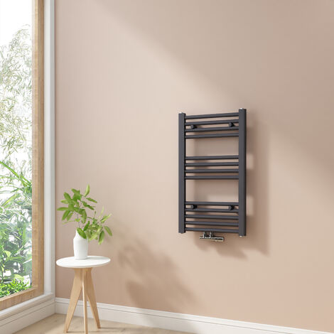 Heilmetz Toallero Secatoallas Radiador Para sistemas de calentamiento de agua No es eléctrico Baño Radiador Antracita 70x40cm 238W