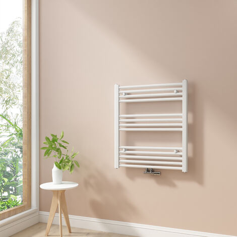 Heilmetz Toallero Secatoallas Radiador Para sistemas de calentamiento de agua No es eléctrico Baño Radiador Blanco 70x60cm 330W
