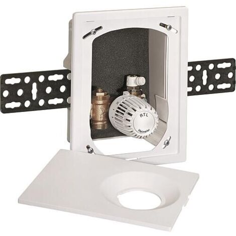 HEIMEIER Boîtier encastré Multibox Eclipse RTL avec RTL, blanc RAL 9016, 9319-00.800