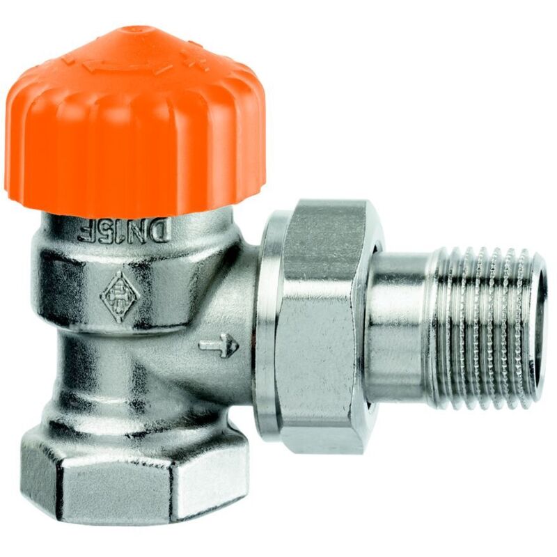 HEIMEIER Thermostat-Ventilunterteil Eclipse, Eckform, verkürzt, DN 10