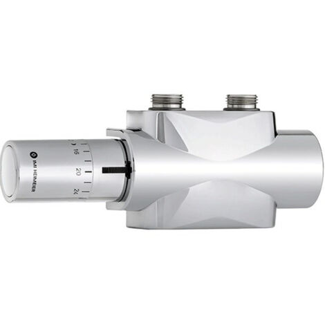 Heimeier Multilux imi 4 2 ensemble sous bloc de tuyaux avec halo, droit et angulaire r1/2 g3/4 hoh 50mm design chrome