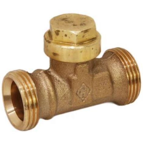 HEIMEIER Rücklauf-Verschraubung RotgussDurchgang, 3/4" Aussengewinde 0408-02.000