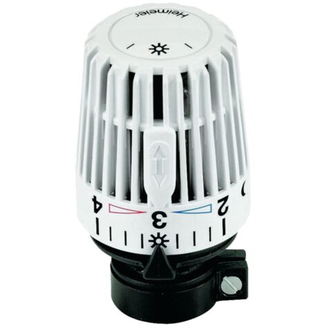 Heimeier – Tête thermostatique 9700 – Connexion directe – Régulateur proportionnel sans énergie auxiliaire – Plage de réglage 6-28 °C – Matériau ABS blanc RAL 9016