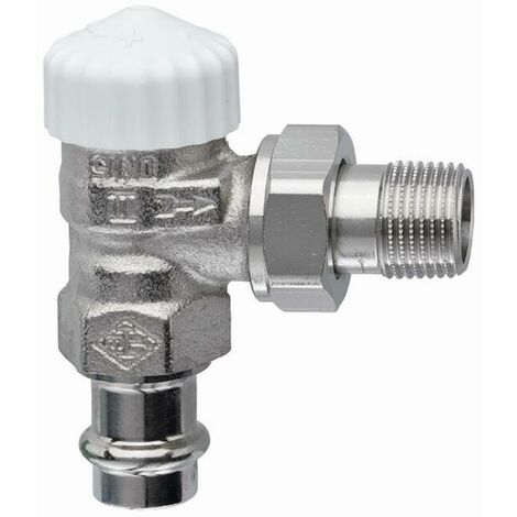 Heimeier Thermostat-Ventilunterteil V-exakt II, Eckform, ViegaPress 15mm