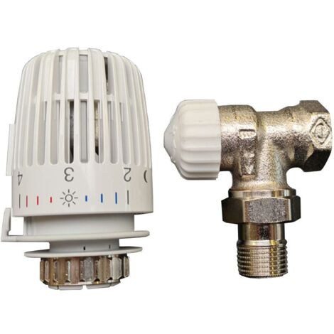 Heimeier Thermostatventil-Set V-Exact II 1/2 Eck Heizkörperthermostat