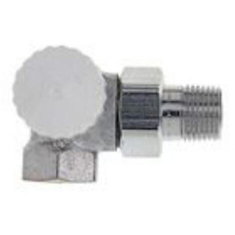 Heimeier V exact vanne de radiateur double croche gauche 3/8 nickelé